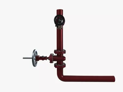 Fire Hydrant Valve Riser 3D model