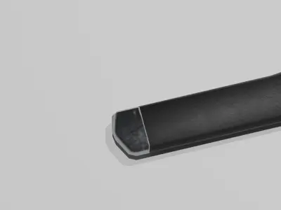 Saber samurai sword Low-poly 3D model