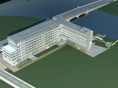 Office Building 3D model 386