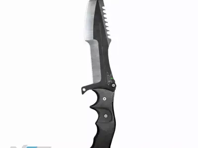 Huntsman Knife CS GO Knife Free low-poly 3D model