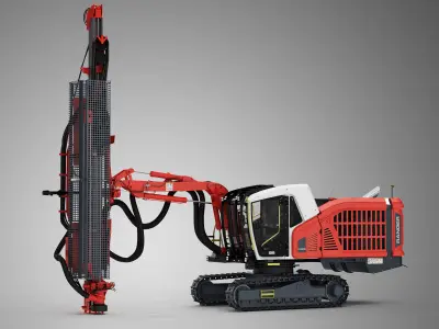 Surface top hammer drill rig Ranger DX800i 3D model