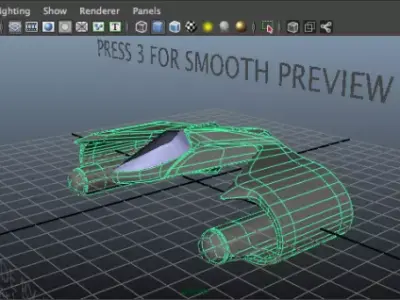 Space craft not textured model 3D model