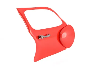 car door cartoon style 3D model