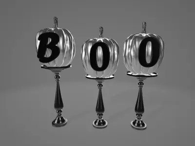 BooPumpkins  3DModel part of the Halloween package  3D model