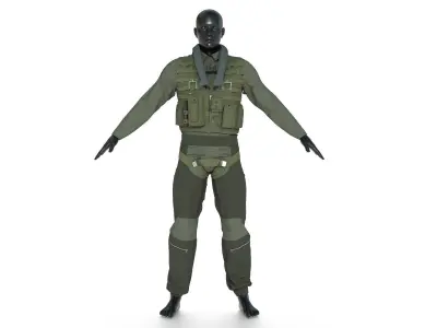PILOT SUIT 3D model