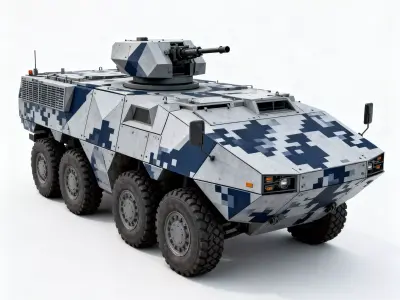 Urban Enforcer 8x8 APC 3D Model Low-poly 3D model