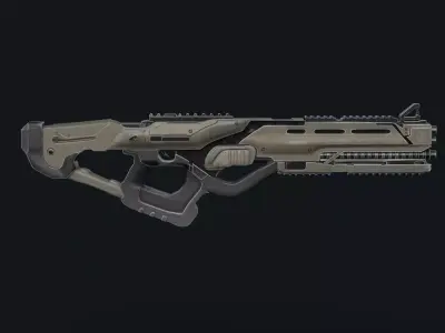 3D Sci-Fi Rifle Gun 3D model