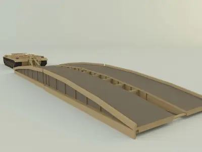 M60 AVLB Bridge Layer military vehicle 3D model