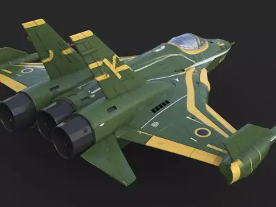 Fighter  jet High Detail  3D model
