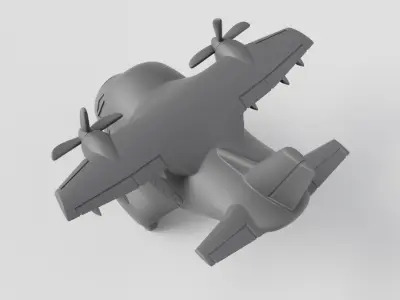 Mini Plane - CN 235 3D print model