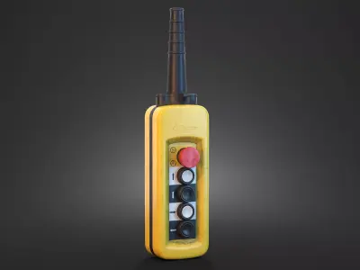 Pendant Push Button PBR 3D model