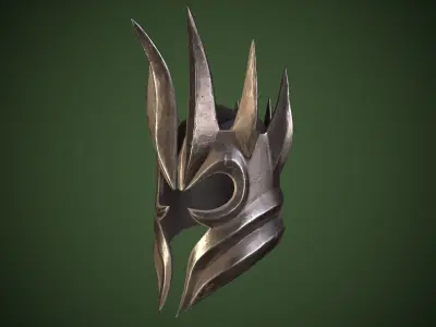 Undead Helm Low-poly 3D model