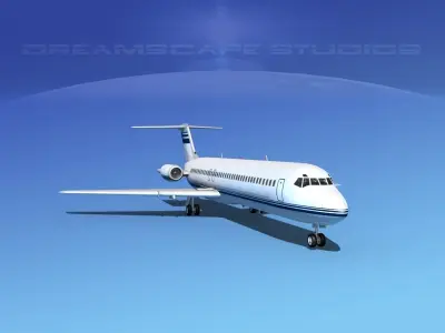 Douglas DC-9-40 Executive 2 3D model