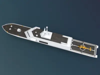 USS Freedom LCS 1 3D model