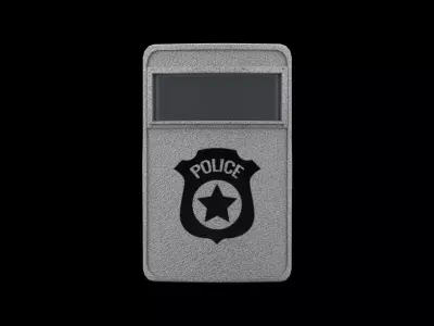 Ballistic shield Low-poly 3D model