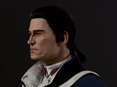 American soldier Low-poly 3D model purchase