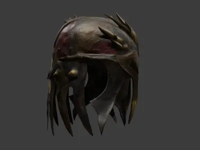 Dragon Helmet Free low-poly 3D model
