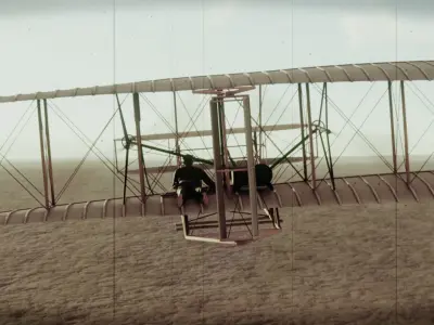 Wright Flyer - 1903 Kitty Hawk 3D model