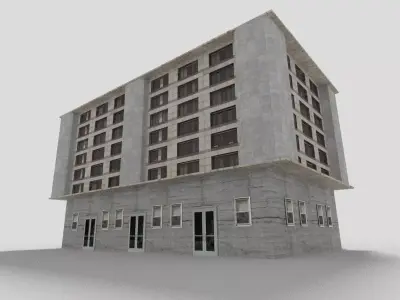 Office Building Low-poly 3D model