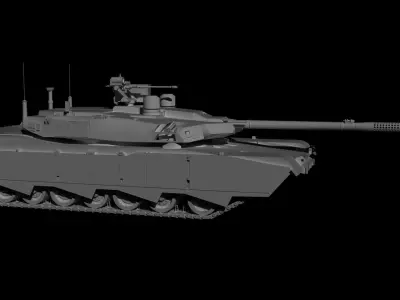 M1AX Abrams X Main Battle Tank 3D model