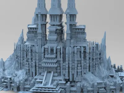 Ancient Sahara City 3D model