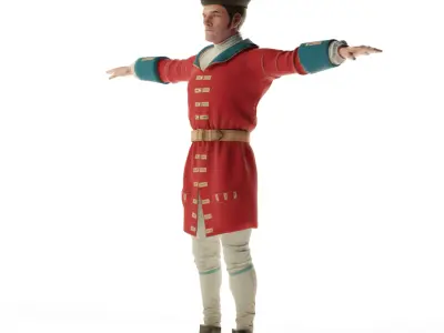 British Soldier uniform 1800s style 3D model