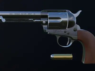 Colt Peacemaker Low-poly 3D model purchase