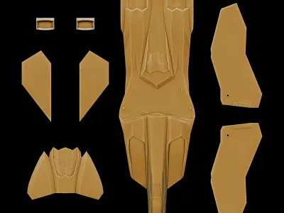 Flying Aventador - fantasy aircraft 3D print model