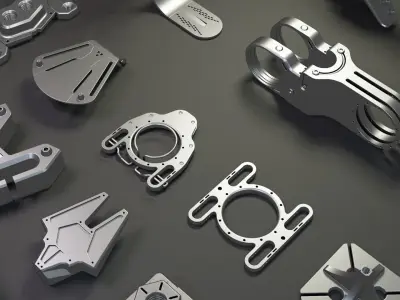 Sci-Fi Hard Surface KITBASH 65 DETAILS  3D model