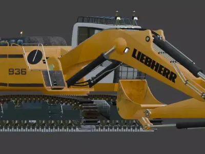 936 Excavator  3D model