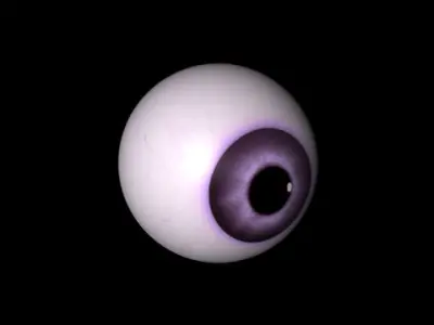 Purple eye Free low-poly 3D model