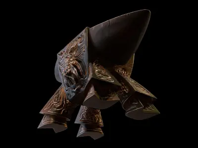 Anvil Wild Boar Low-poly 3D model