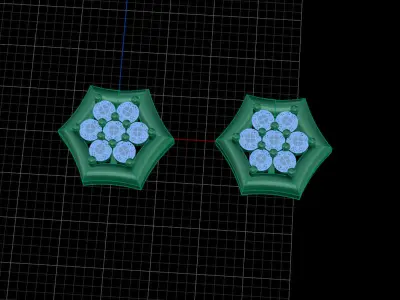 little and beautiful stud earrings Free 3D print model