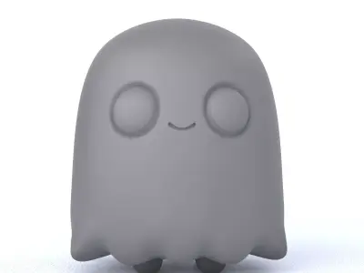 Cute Kawaii Ghost 3D print model
