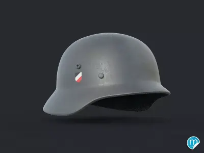 WW2 German helmet - Stahlhelm 3D model