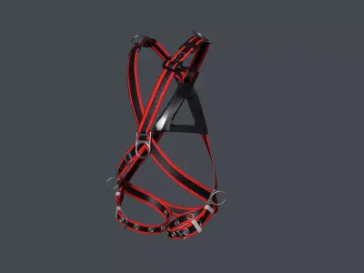 safety belt Low-poly 3D model