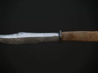 Killer Hunting Knife Free low-poly 3D model