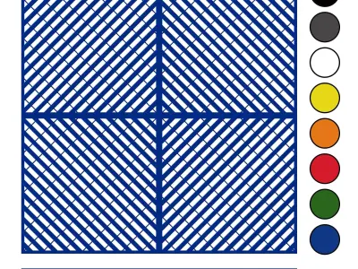Modular plastic flooring for garages 2 3D model