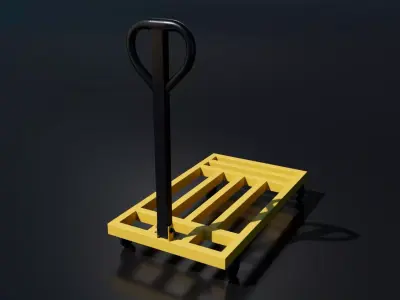 Hand Truck  Free low-poly 3D model