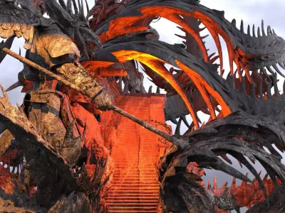 Ancient Drake Steps 3D model
