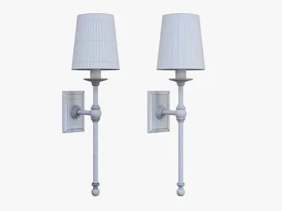 classic 19in tail sconce 3D model