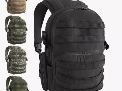 Backpack Low-poly 3D model shop