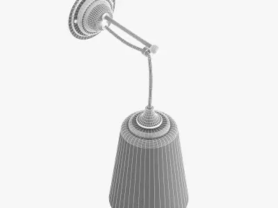 drummonds The Single Dalby Light With Antique Conical Shade 3D model