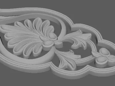 dekor shabby chic ornate door hanger 3D model