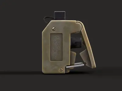 Electronic detonator Low-poly 3D model