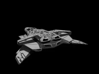 VBS-1 Spaceship Low-poly 3D model