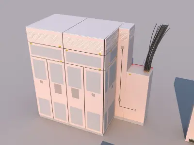 Equipment cabinet 3D model