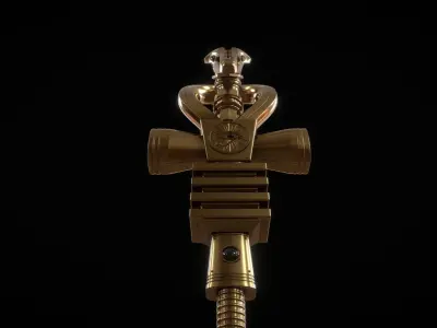 Ankh Scepter of Eternity 3D model