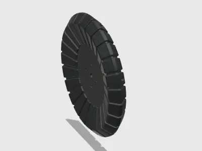 Beechcraft King air Trim Wheel 3D print model
