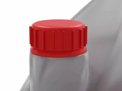 Red antifreeze container bottle 3D model